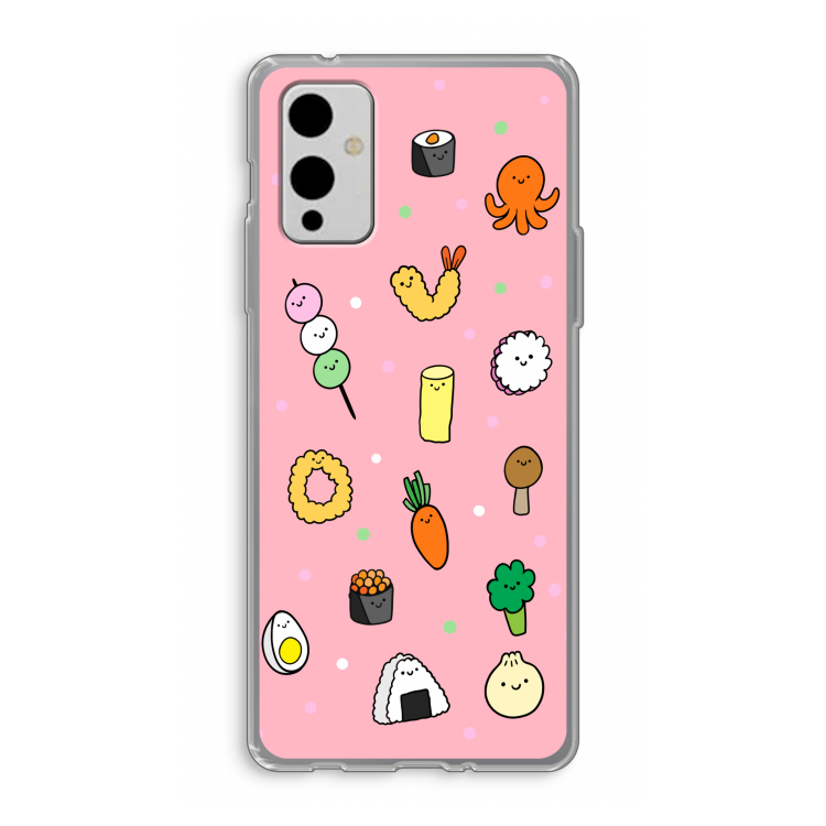 Happy bento friends: OnePlus 9 Transparant Hoesje