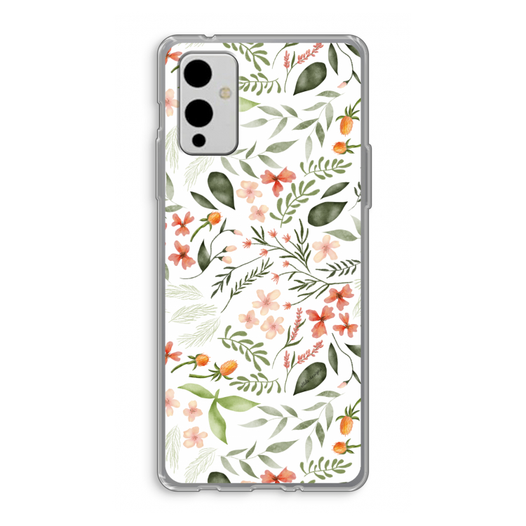 Sweet little flowers: OnePlus 9 Transparant Hoesje
