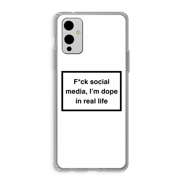 I'm dope: OnePlus 9 Transparant Hoesje