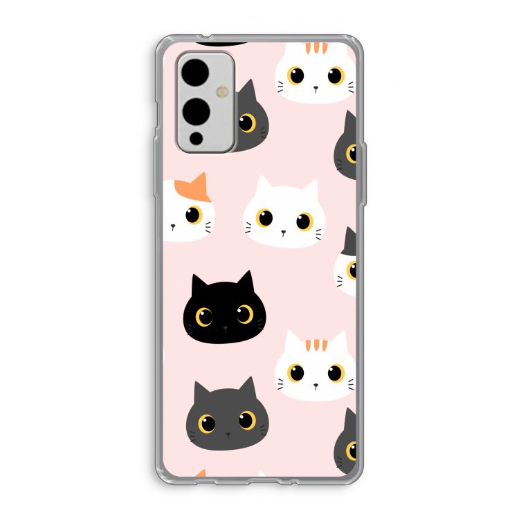 Katten: OnePlus 9 Transparant Hoesje
