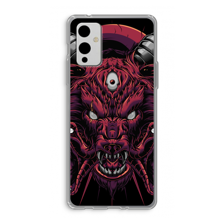Hell Hound and Serpents: OnePlus 9 Transparant Hoesje