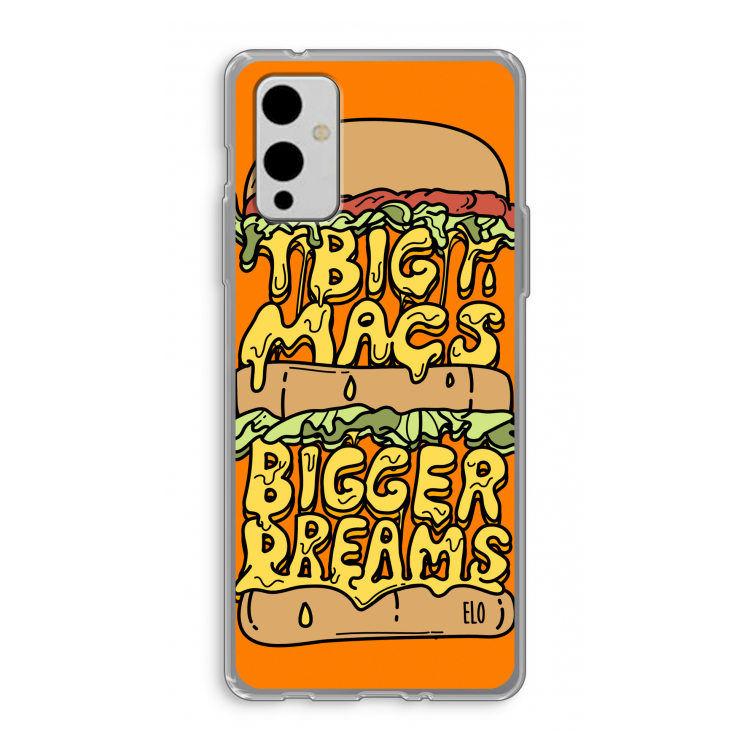 Big Macs Bigger Dreams: OnePlus 9 Transparant Hoesje