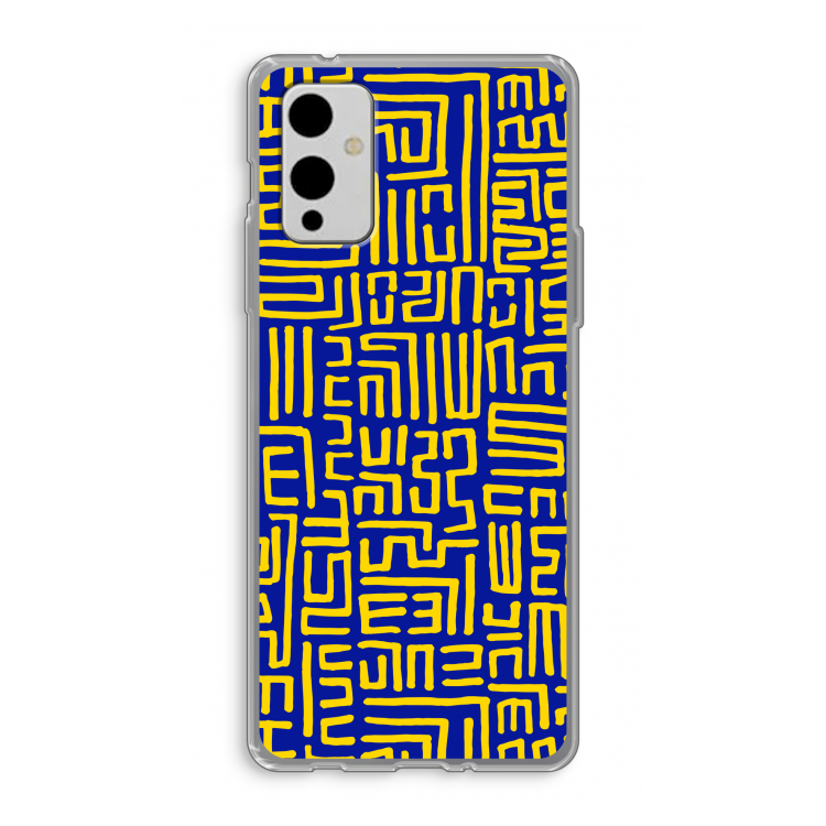 Majorelle Blue Print: OnePlus 9 Transparant Hoesje