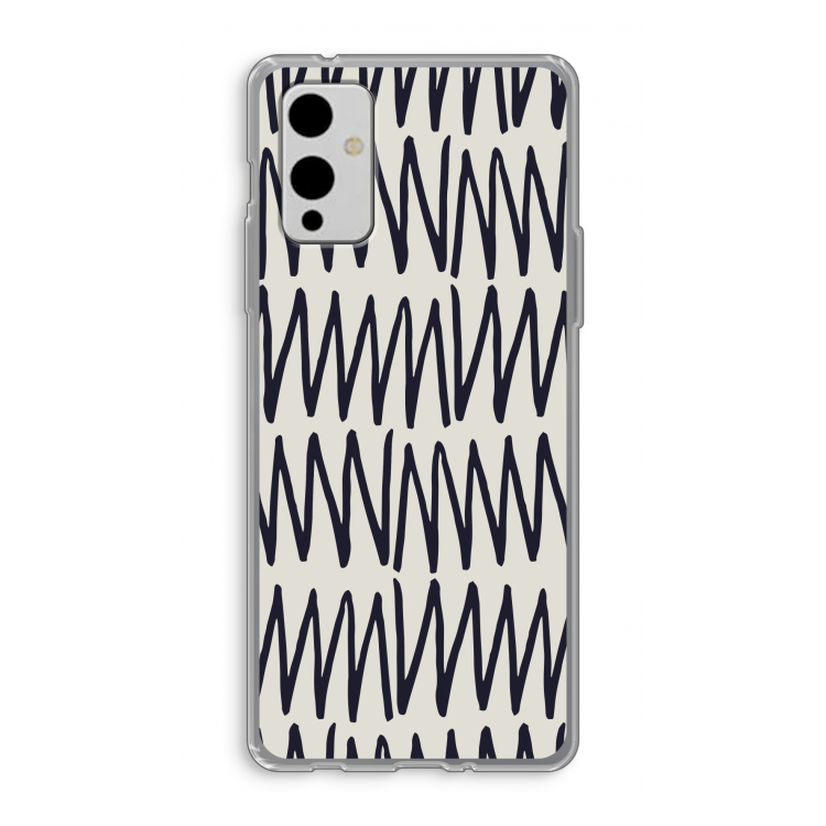 Marrakech Zigzag: OnePlus 9 Transparant Hoesje