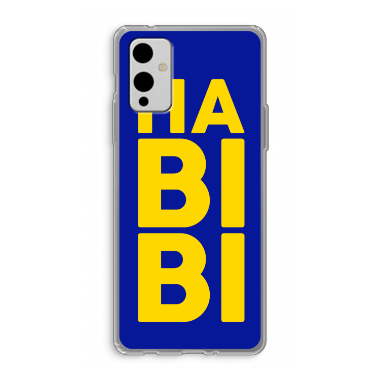 Habibi Blue: OnePlus 9 Transparant Hoesje