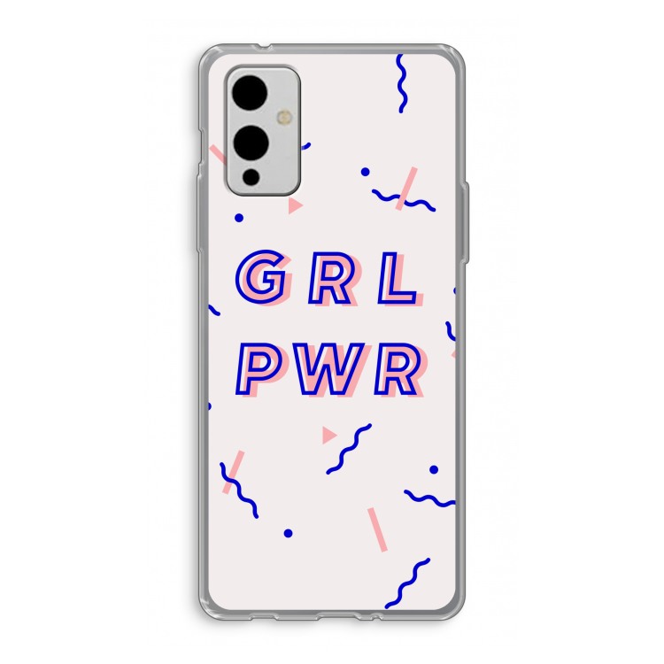 GRL PWR: OnePlus 9 Transparant Hoesje