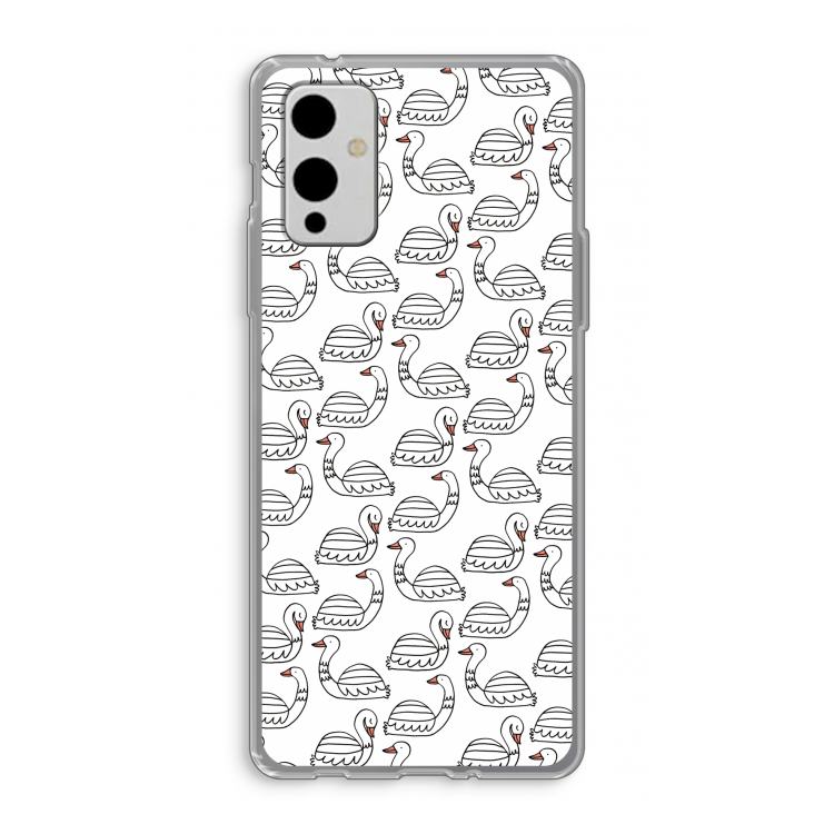 Zwanen: OnePlus 9 Transparant Hoesje