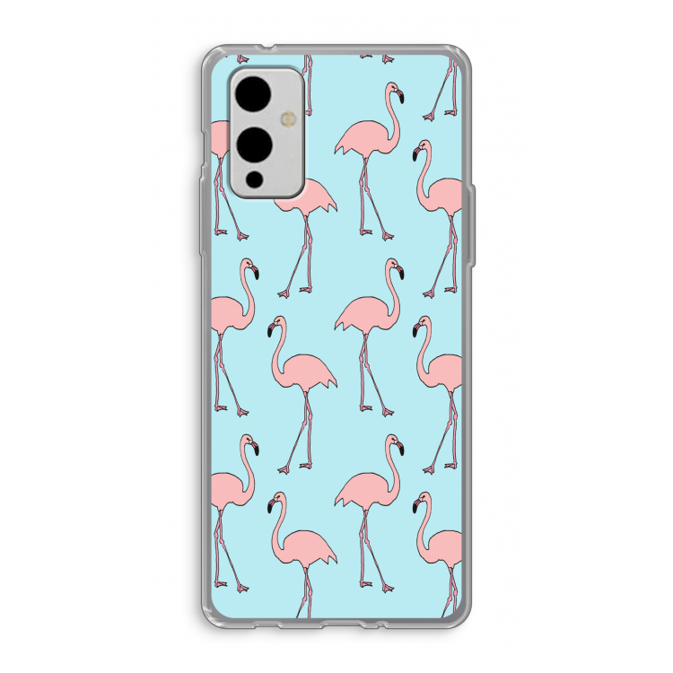 Anything Flamingoes: OnePlus 9 Transparant Hoesje