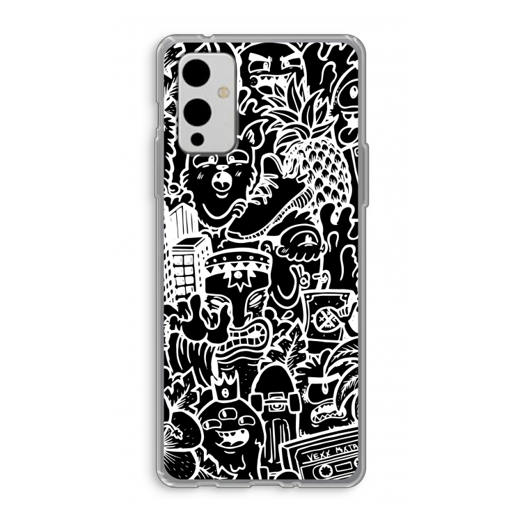 Vexx Black Mixtape: OnePlus 9 Transparant Hoesje