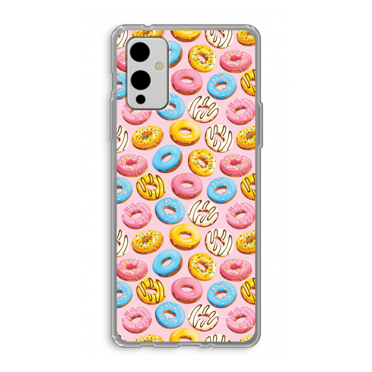 Pink donuts: OnePlus 9 Transparant Hoesje