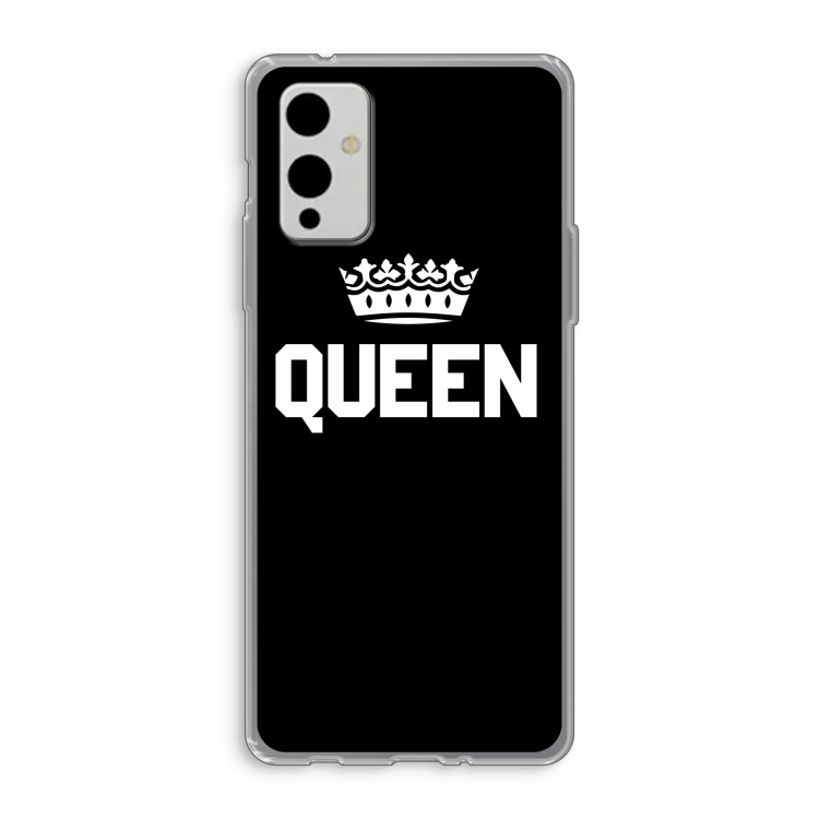 Queen zwart: OnePlus 9 Transparant Hoesje