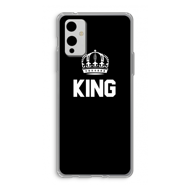 King zwart: OnePlus 9 Transparant Hoesje
