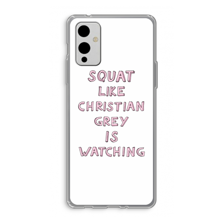 Christian Grey: OnePlus 9 Transparant Hoesje