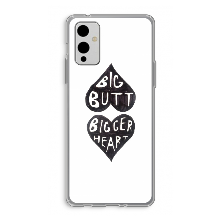 Big butt bigger heart: OnePlus 9 Transparant Hoesje
