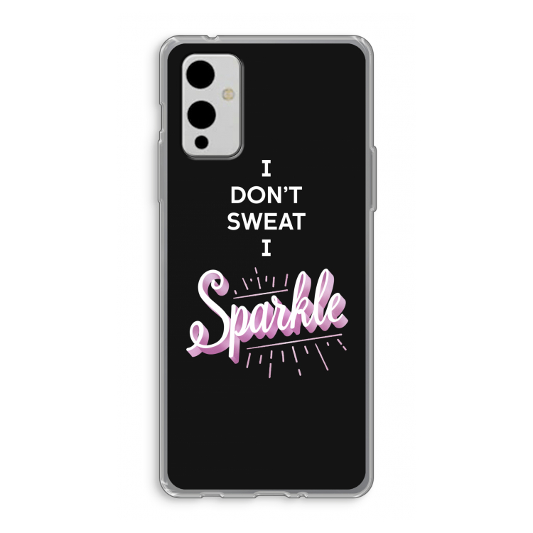 Sparkle quote: OnePlus 9 Transparant Hoesje