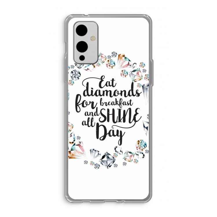 Diamonds: OnePlus 9 Transparant Hoesje