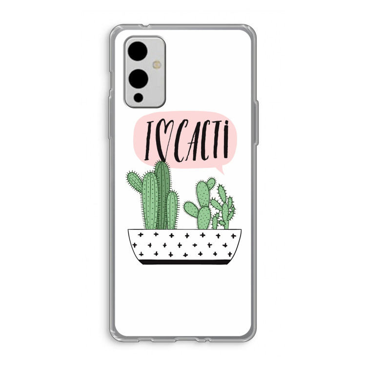 I love cacti: OnePlus 9 Transparant Hoesje