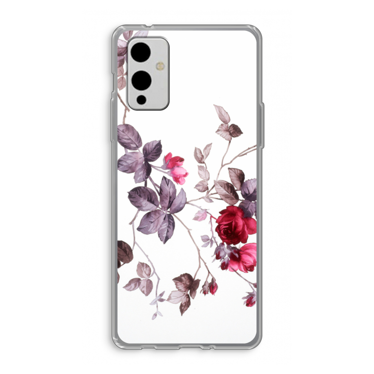 Mooie bloemen: OnePlus 9 Transparant Hoesje
