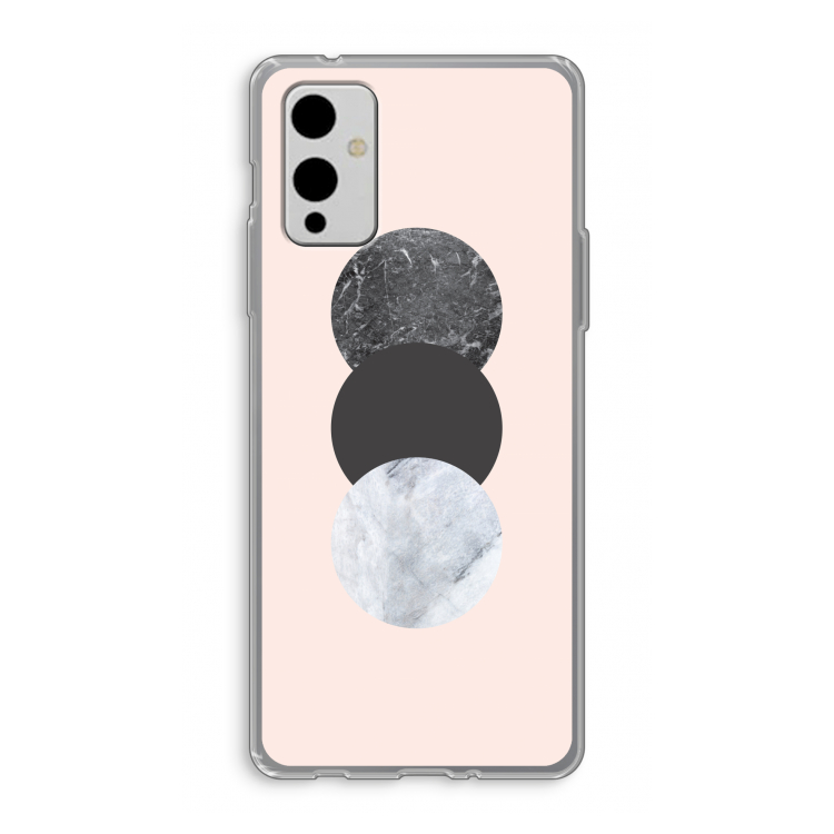 Marmeren cirkels: OnePlus 9 Transparant Hoesje