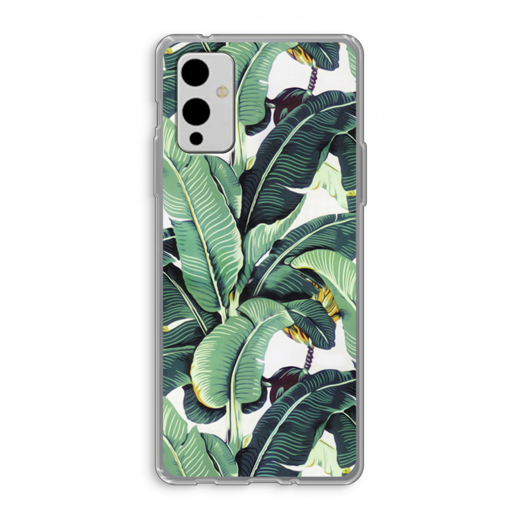 Bananenbladeren: OnePlus 9 Transparant Hoesje