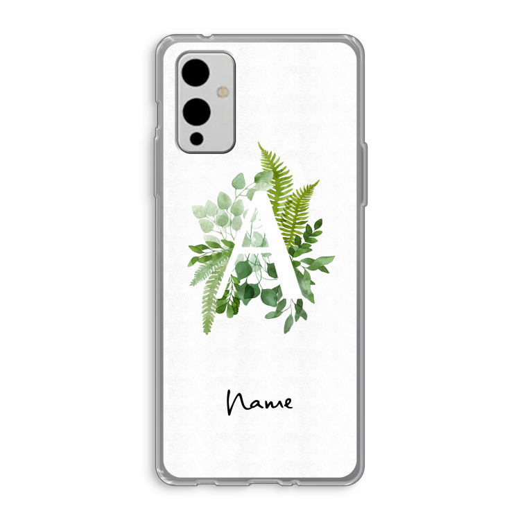 Green Brush: OnePlus 9 Transparant Hoesje