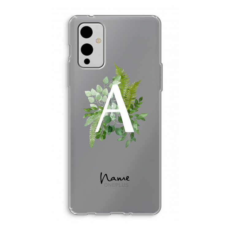 Green Brush: OnePlus 9 Transparant Hoesje