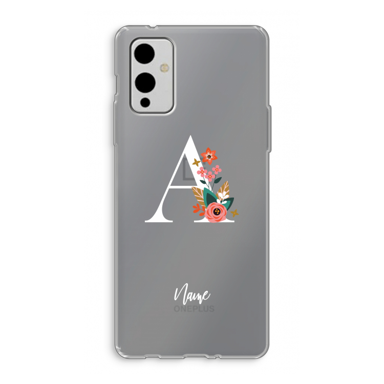 Pink Bouquet: OnePlus 9 Transparant Hoesje