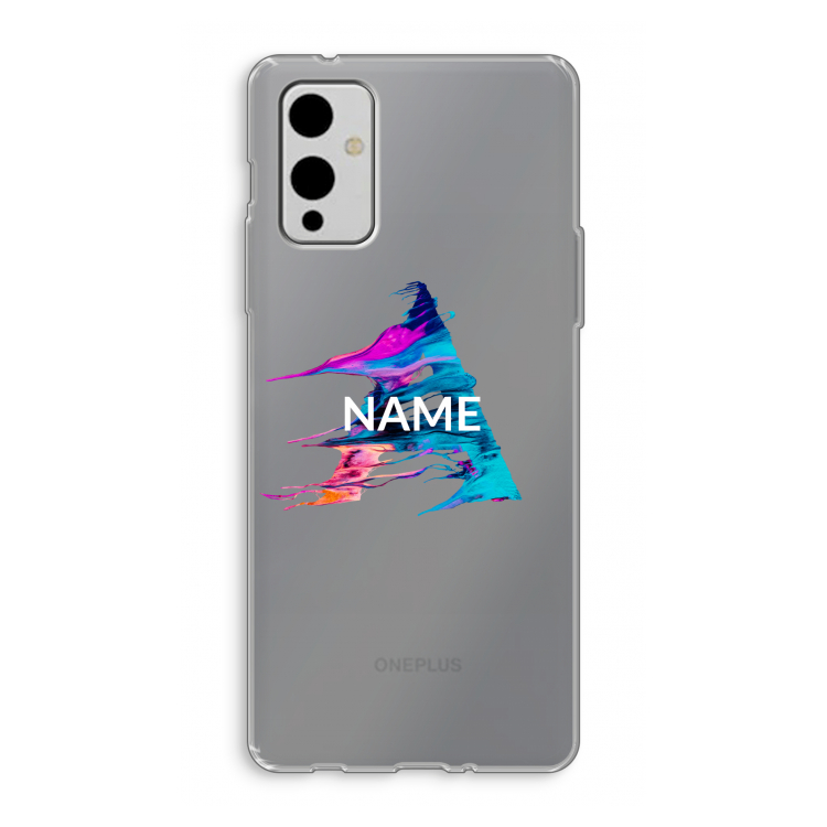 Abstract Spectrum: OnePlus 9 Transparant Hoesje