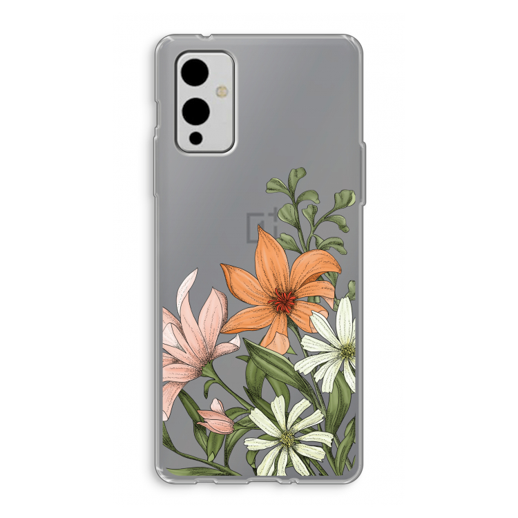 Floral bouquet: OnePlus 9 Transparant Hoesje