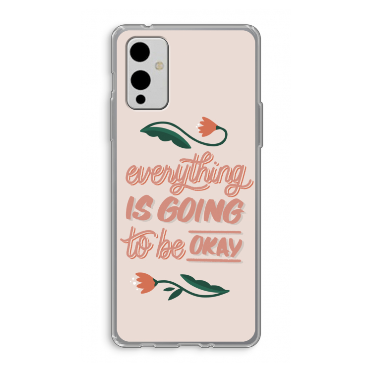 Optimistic flower girl: OnePlus 9 Transparant Hoesje