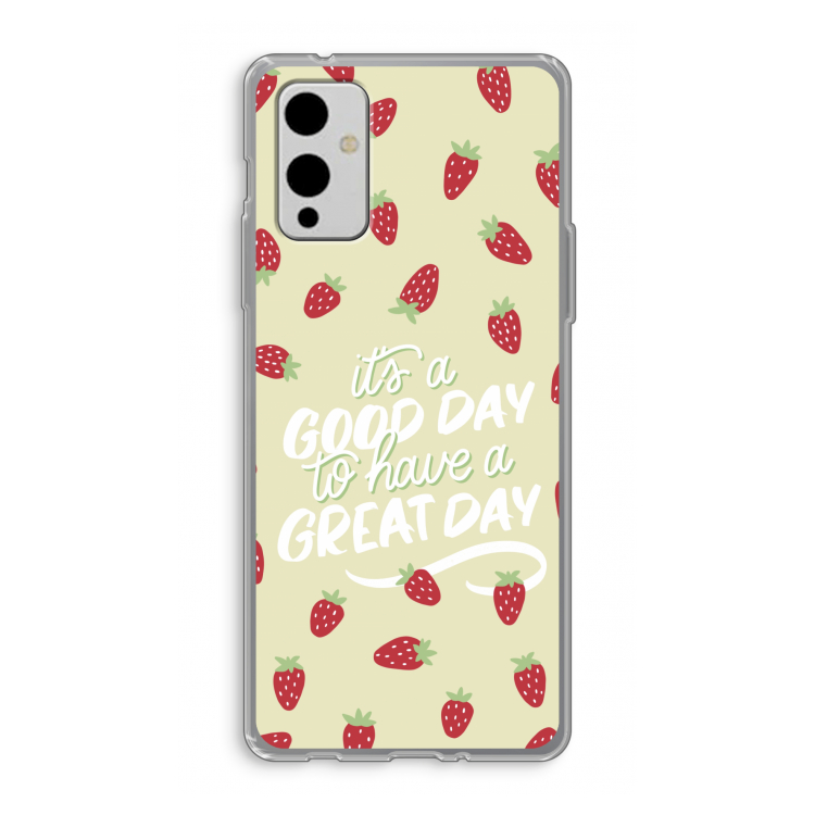 Don't forget to have a great day: OnePlus 9 Transparant Hoesje