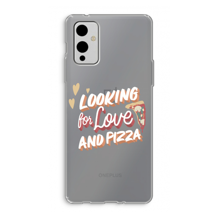Pizza is the answer: OnePlus 9 Transparant Hoesje
