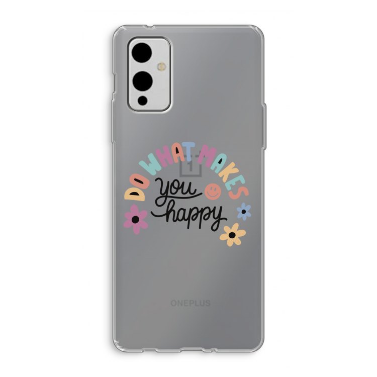 Happy days: OnePlus 9 Transparant Hoesje
