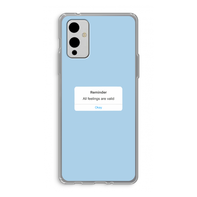 Reminder: OnePlus 9 Transparant Hoesje