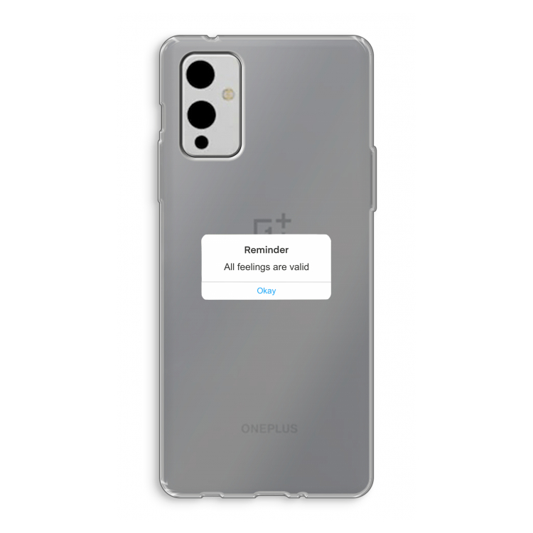 Reminder: OnePlus 9 Transparant Hoesje