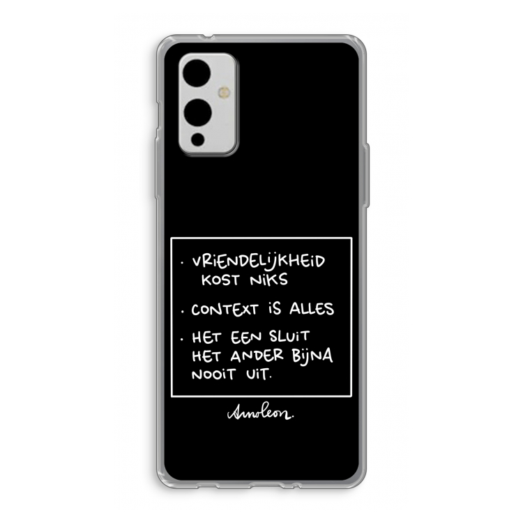 Mijn Motto's: OnePlus 9 Transparant Hoesje