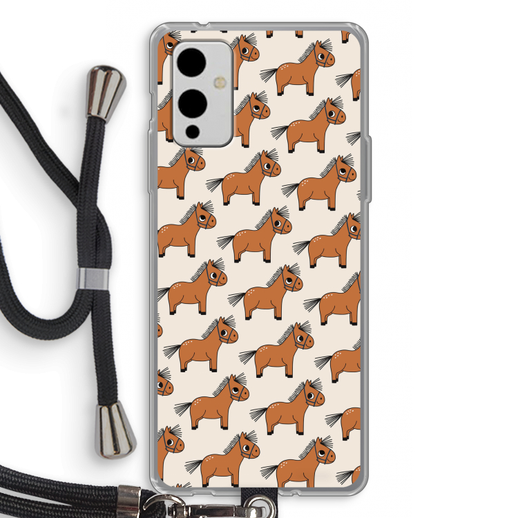 Pony: OnePlus 9 Transparant Hoesje met koord