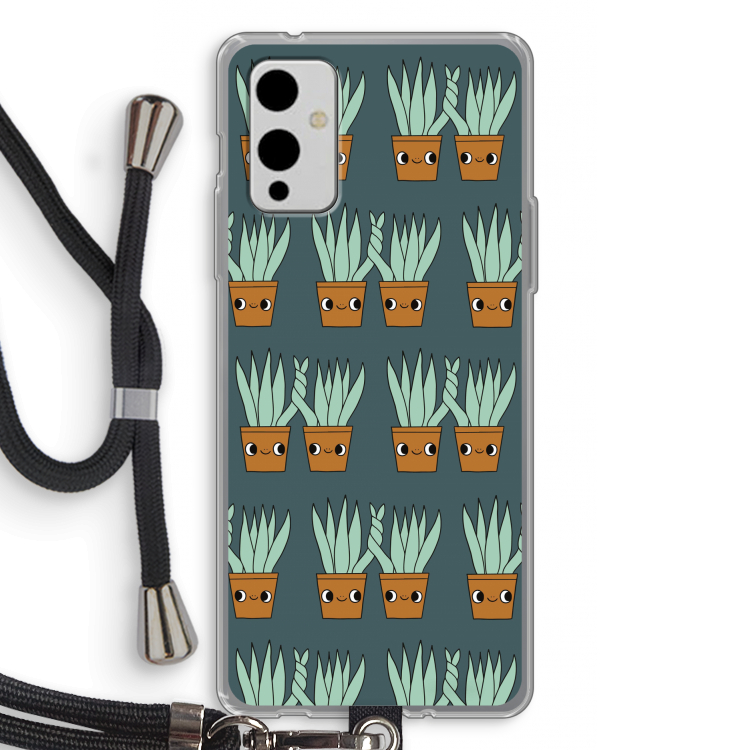 Sansevieria: OnePlus 9 Transparant Hoesje met koord