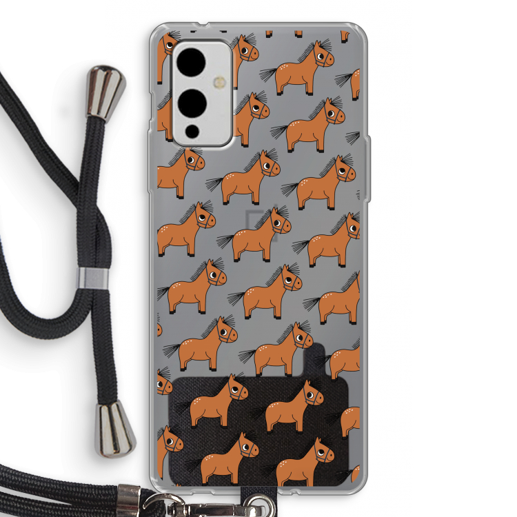 Pony: OnePlus 9 Transparant Hoesje met koord