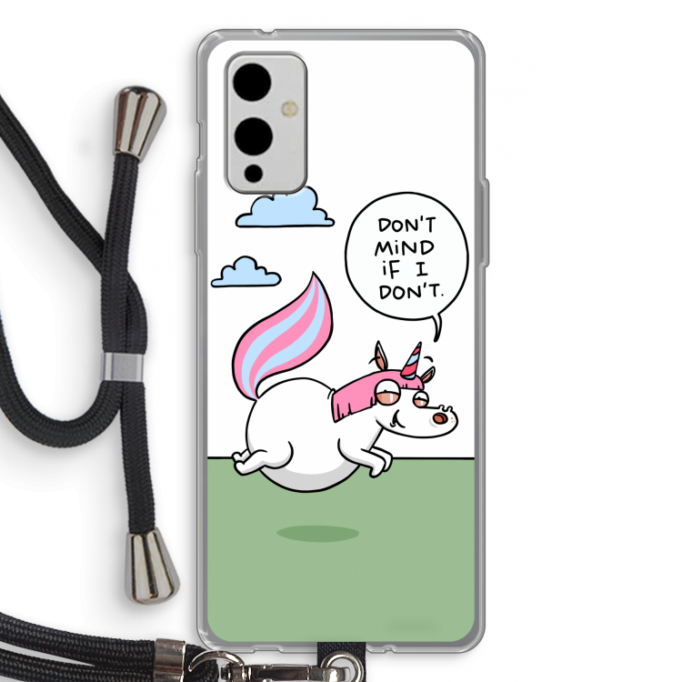 Unicorn: OnePlus 9 Transparant Hoesje met koord