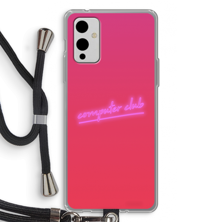 Vice Glow: OnePlus 9 Transparant Hoesje met koord