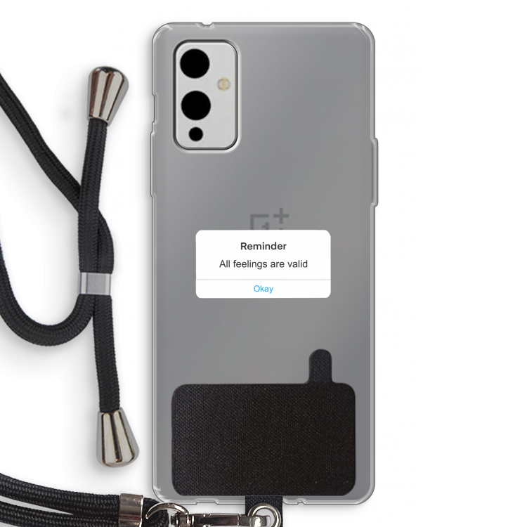 Reminder: OnePlus 9 Transparant Hoesje met koord