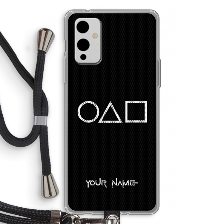 Squid Game: OnePlus 9 Transparant Hoesje met koord
