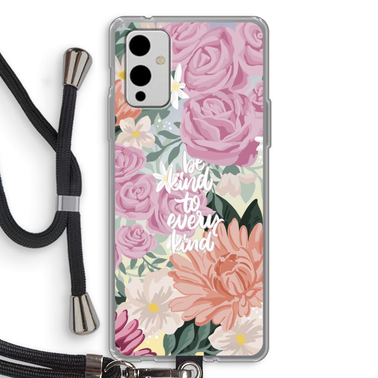 Kindness matters: OnePlus 9 Transparant Hoesje met koord