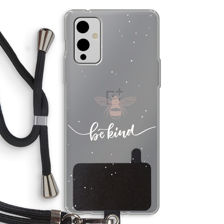 Be(e) kind: OnePlus 9 Transparant Hoesje met koord