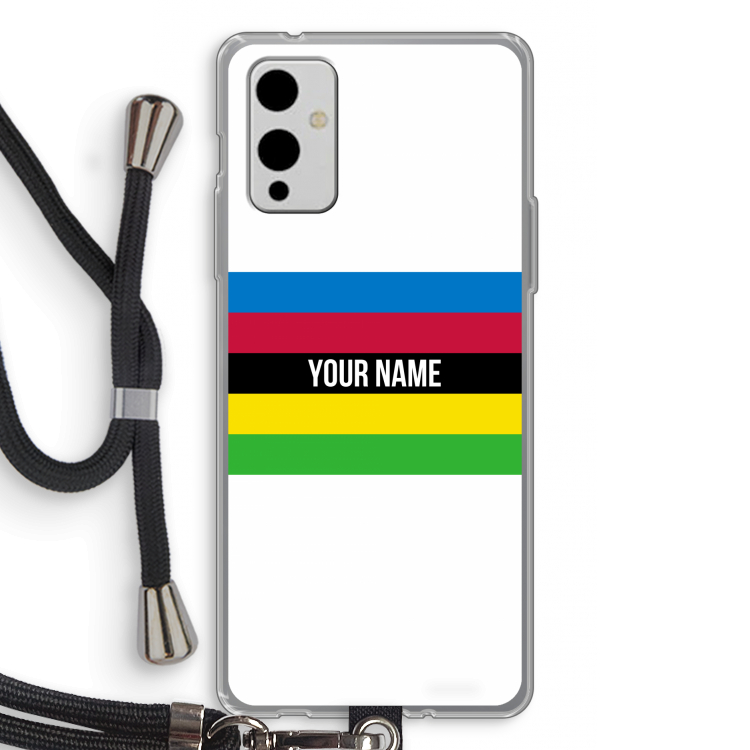 WK Wielrennen: OnePlus 9 Transparant Hoesje met koord