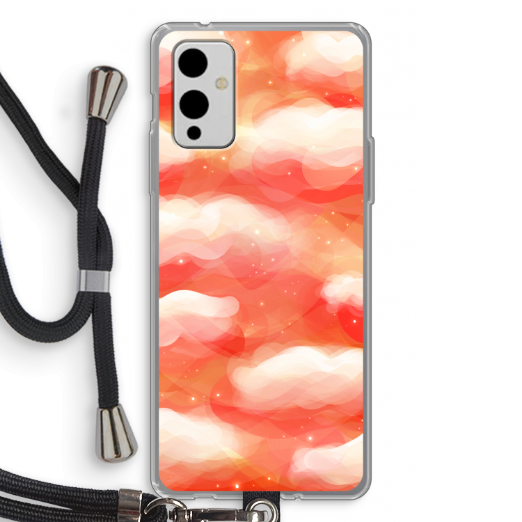 Lichte Wolken: OnePlus 9 Transparant Hoesje met koord