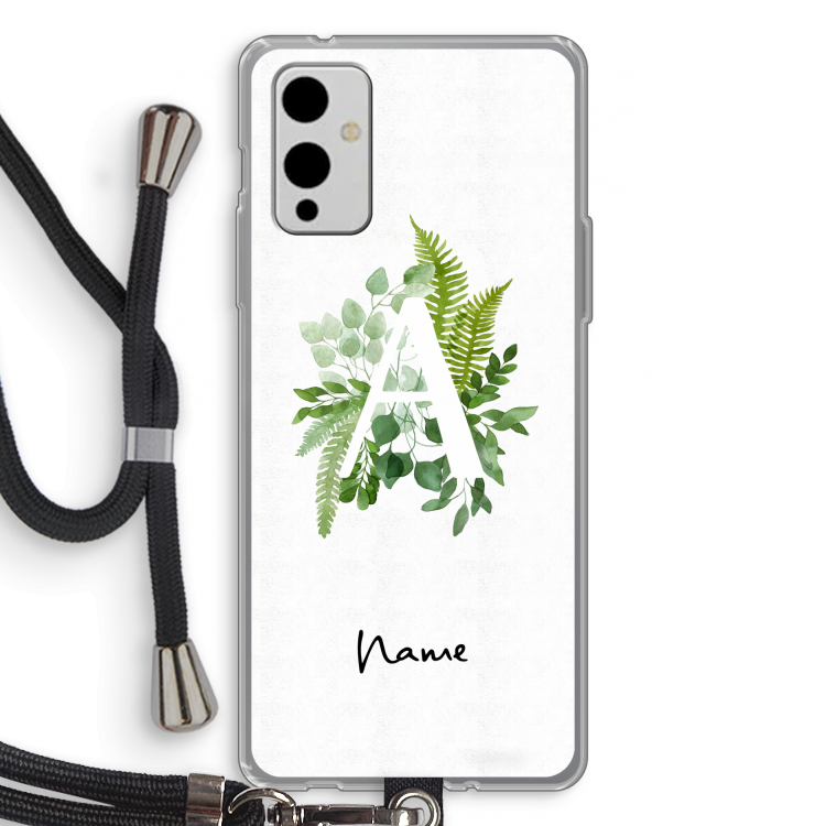 Green Brush: OnePlus 9 Transparant Hoesje met koord