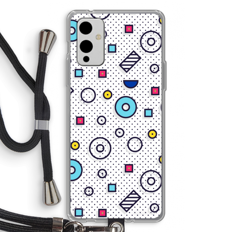 8-bit N°9: OnePlus 9 Transparant Hoesje met koord