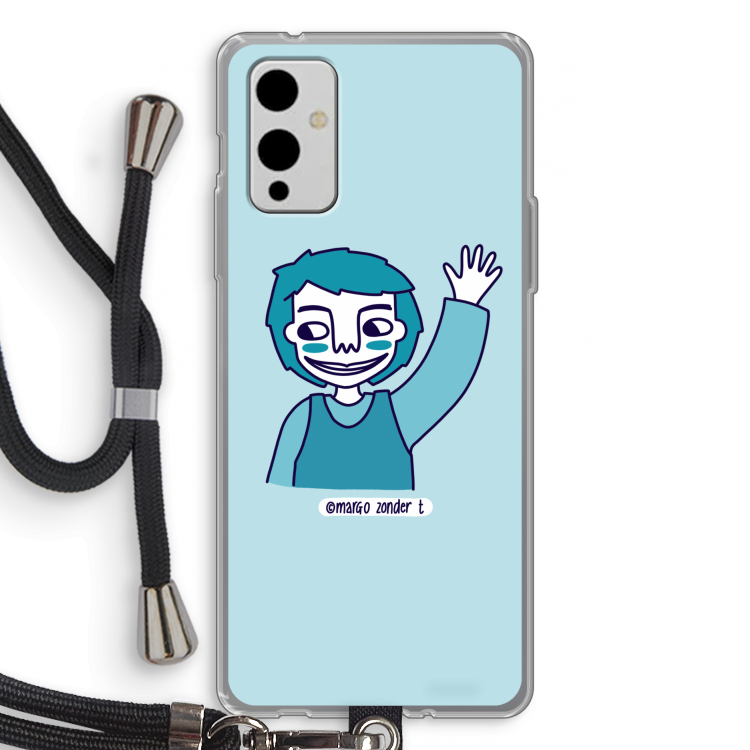 Zwaai: OnePlus 9 Transparant Hoesje met koord